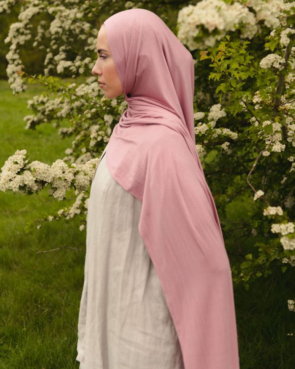 Jersey Hijab - Light Raspberry