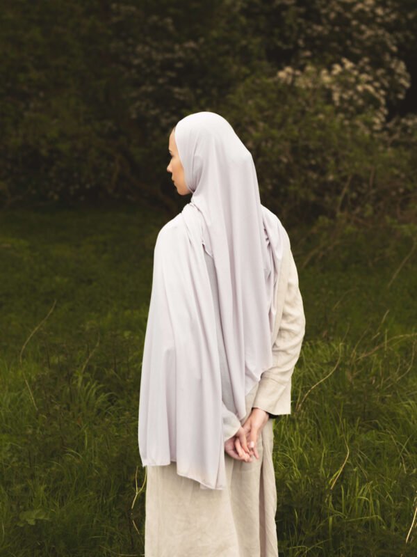 Jersey Hijab in Light Grey