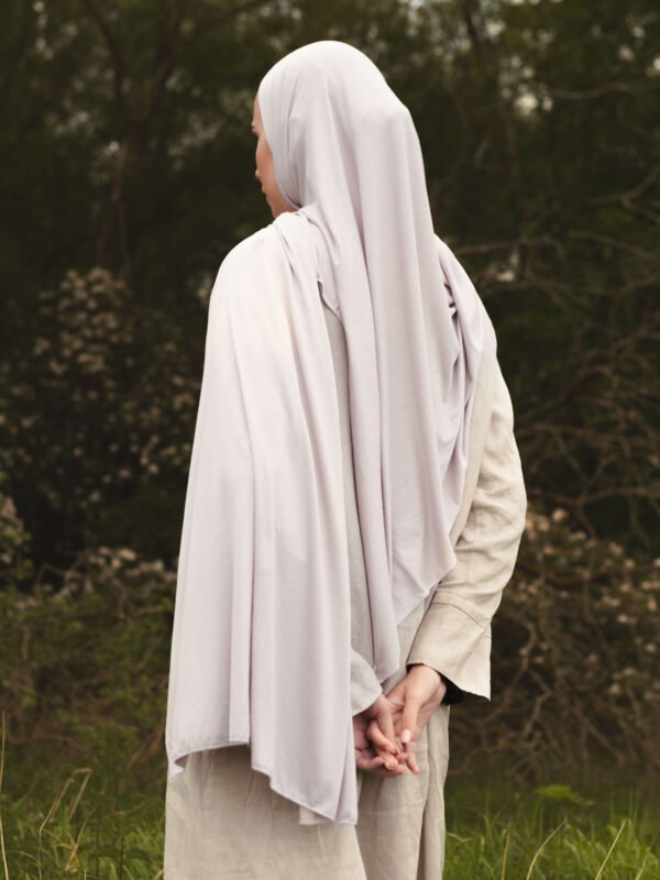 Jersey Hijab in Light Grey