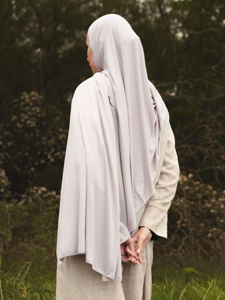 Jersey Hijab in Light Grey