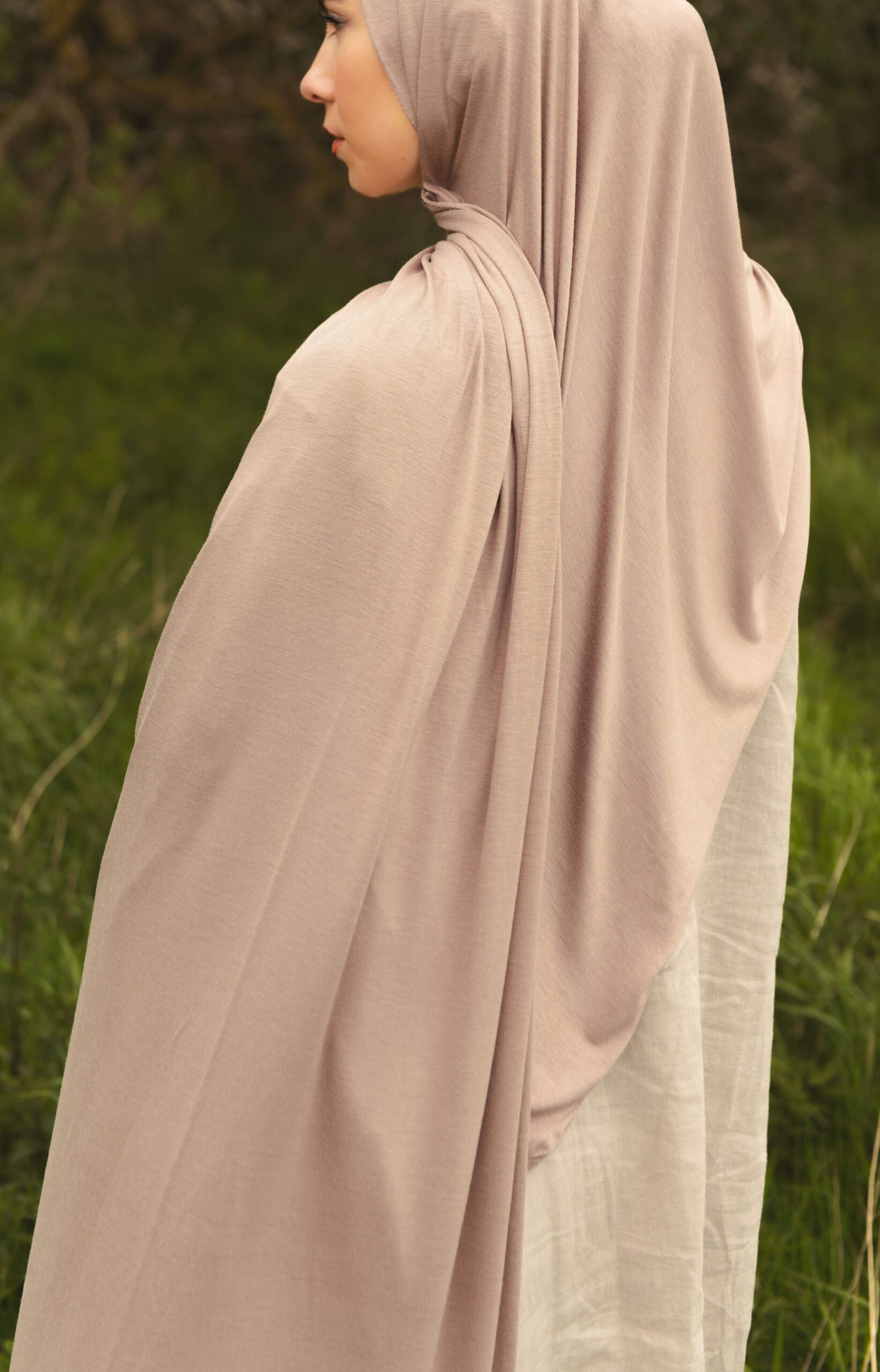 Jersey Hijab in Beige