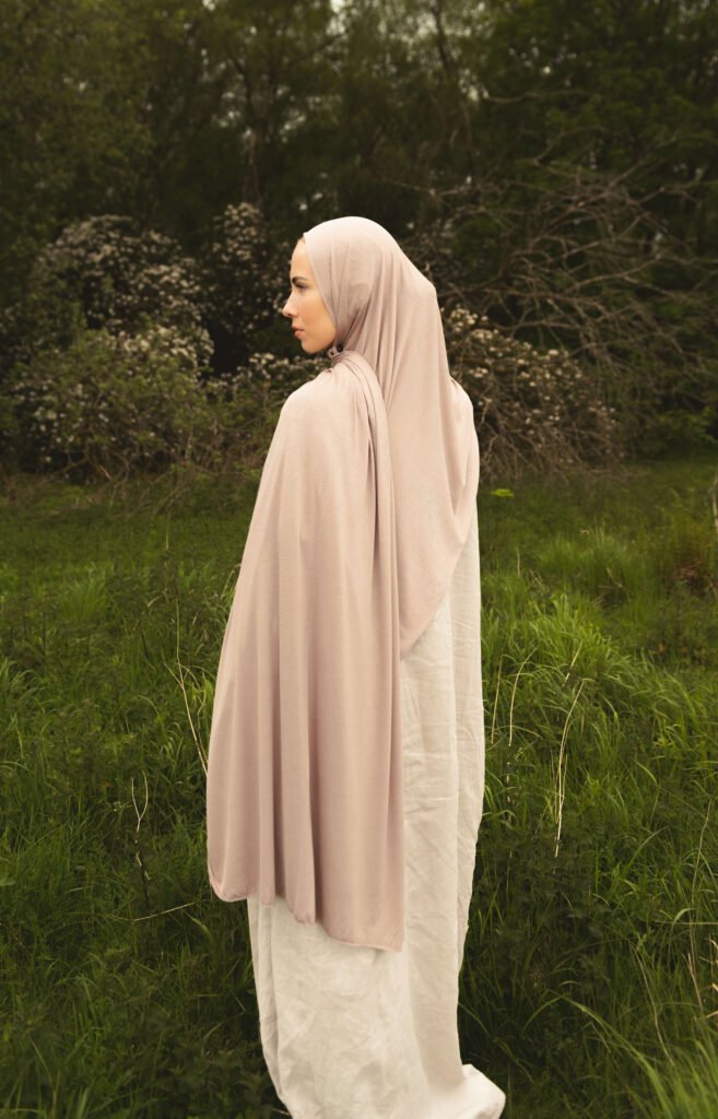 Jersey Hijab in Beige