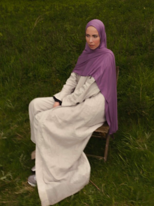 Jersey Hijab in Orchid Purple