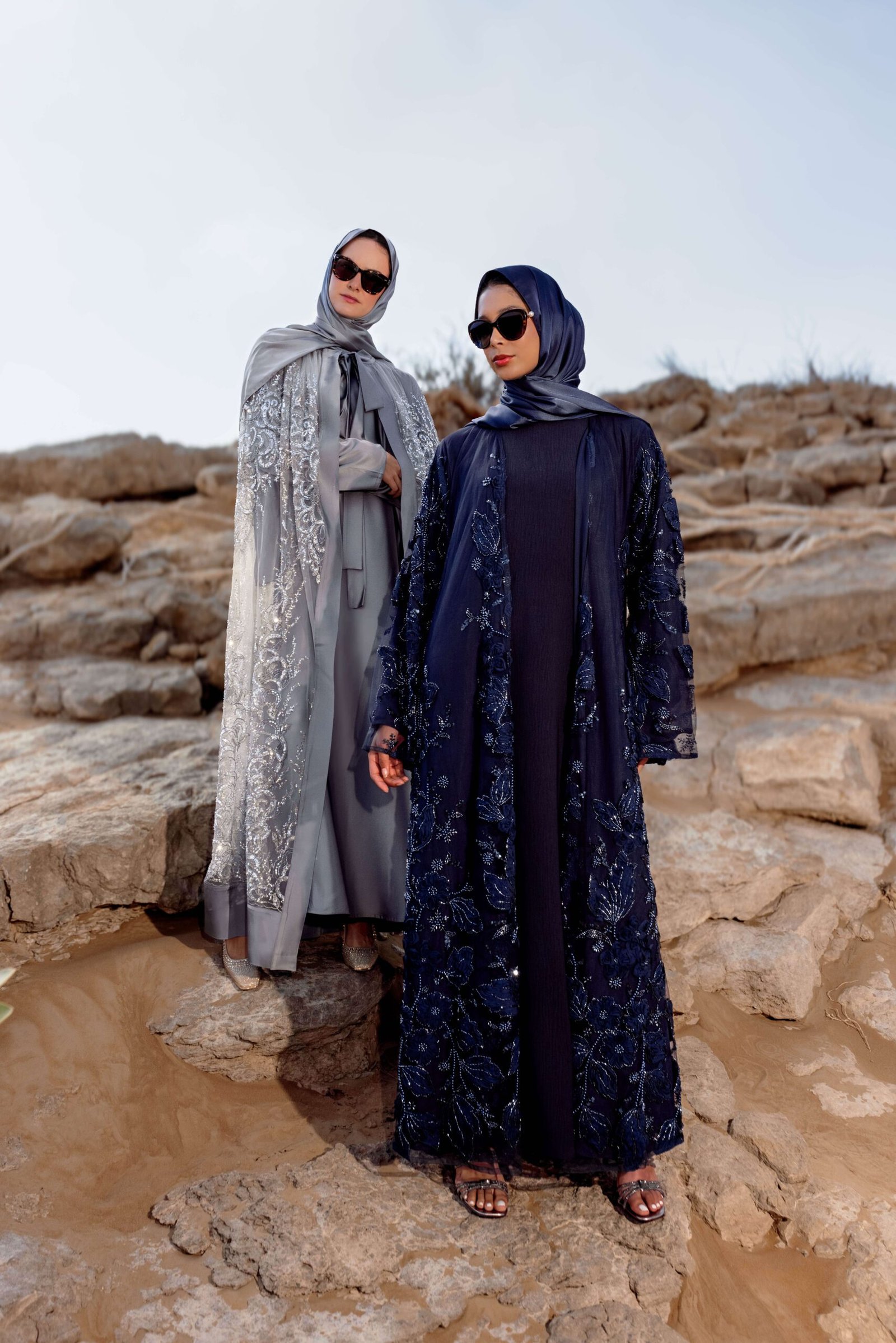 Tanjila Lace Abaya Set showing Abayas Boutique design