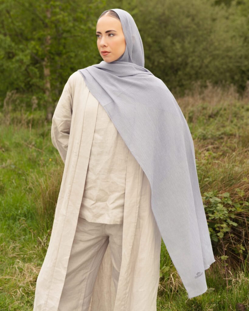 Textured Hijab in Powder Blue