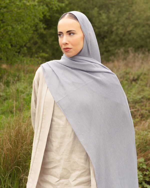 Textured Hijab in Powder Blue