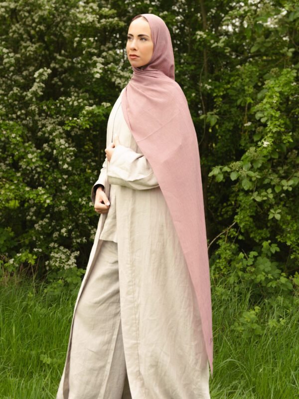 Textured Hijab in Rose Taupe