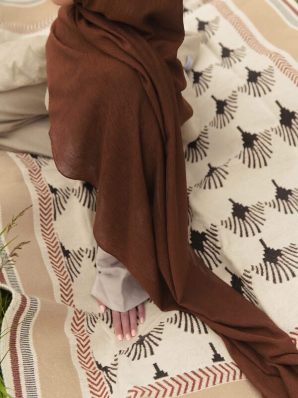 Textured Hijab in Burnt Sienna