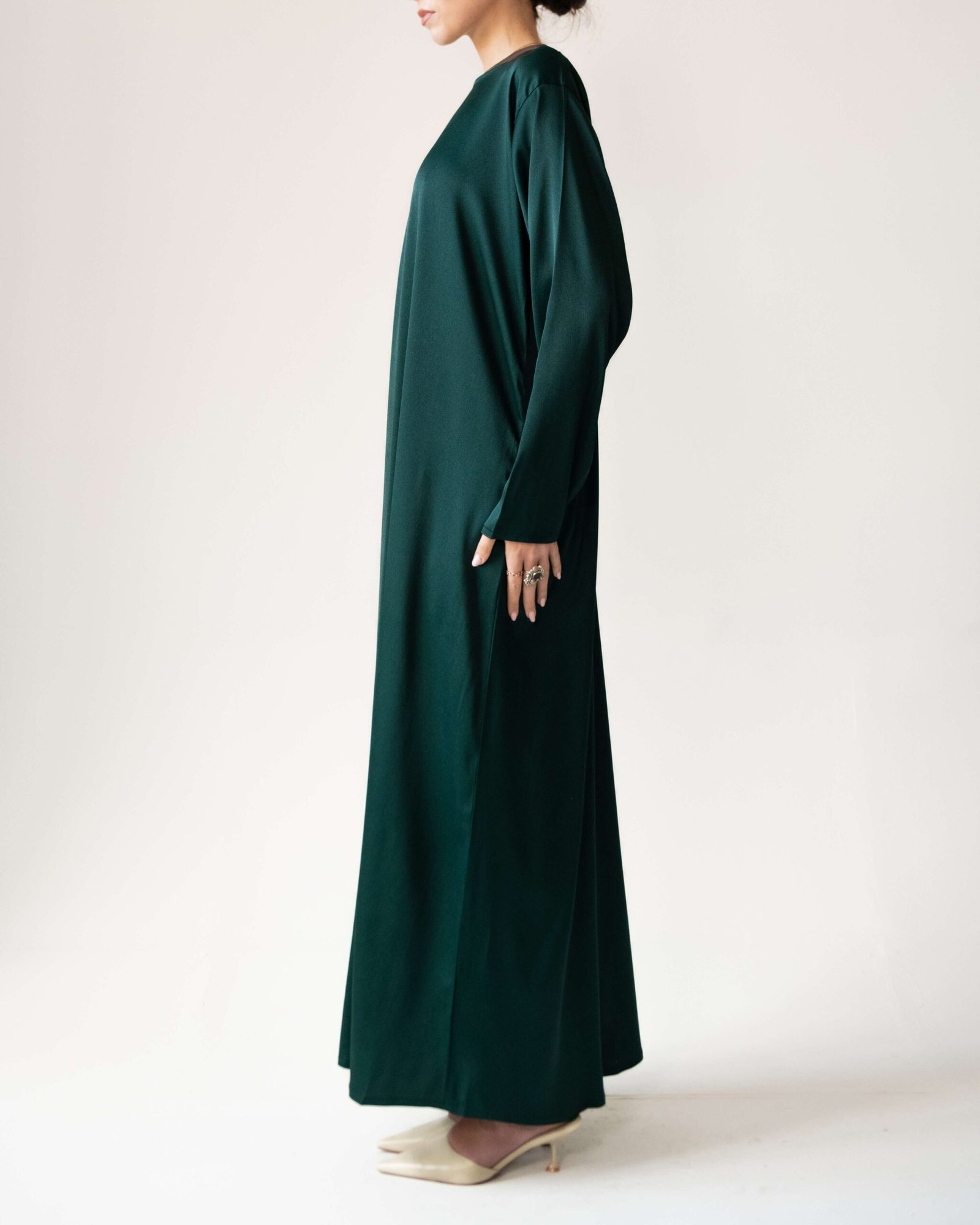Long Sleeve Dress in Emerald