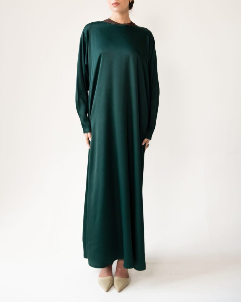 Long Sleeve Dress in Emerald