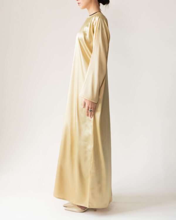 Satin Dress in Yellow