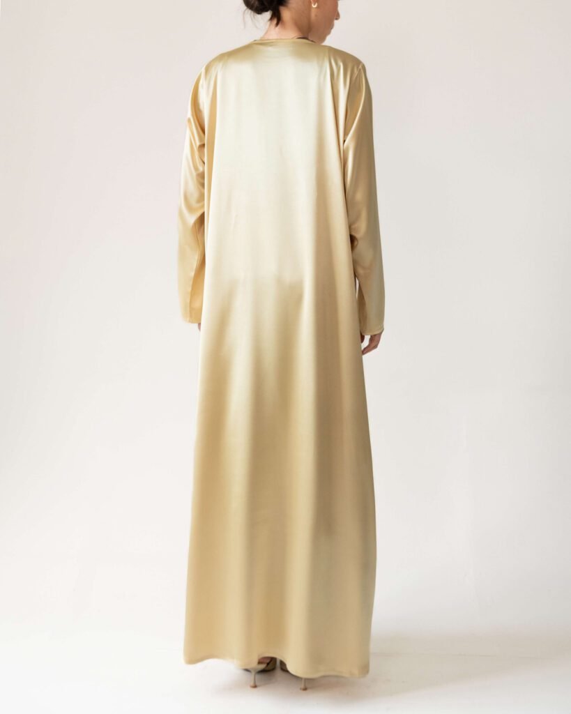 Satin Dress in Yellow