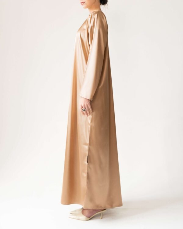 Satin Dress in Gold