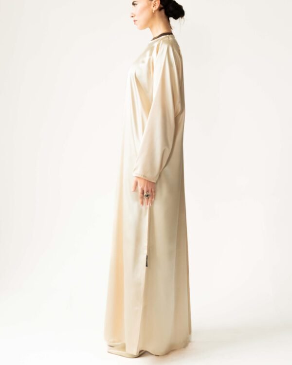 Satin Dress in Butter Yellow