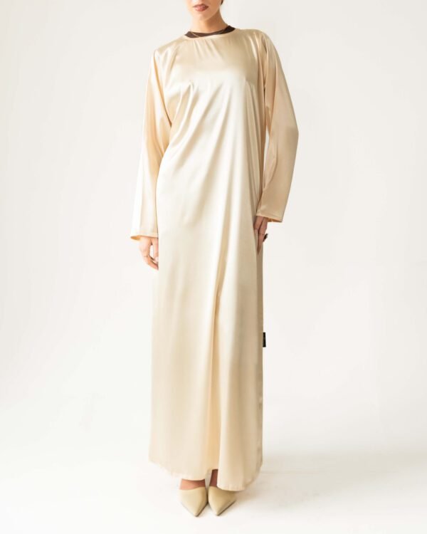 Satin Dress in Butter Yellow