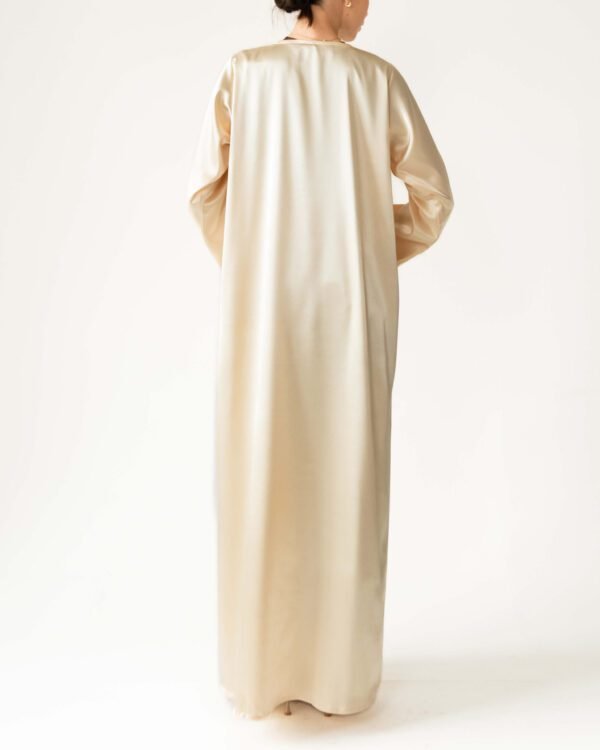 Satin Dress in Butter Yellow